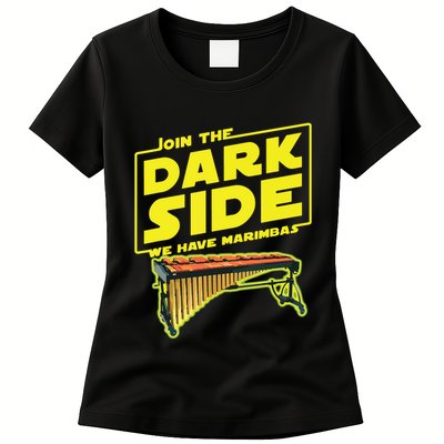 Join The Dark Side Marimba Player Womens T-Shirt