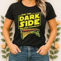Join The Dark Side Marimba Player Womens T-Shirt