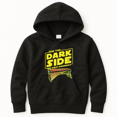Join The Dark Side Marimba Player Kids Hoodie
