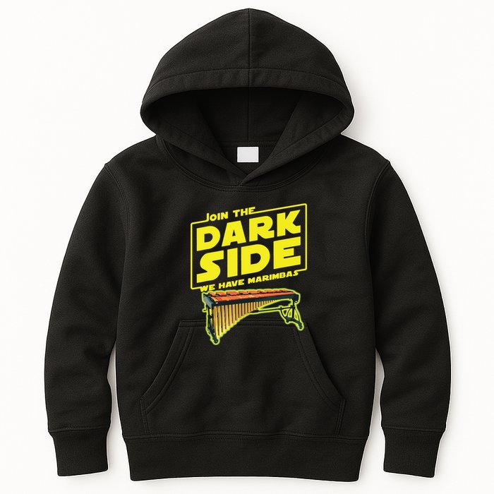 Join The Dark Side Marimba Player Kids Hoodie