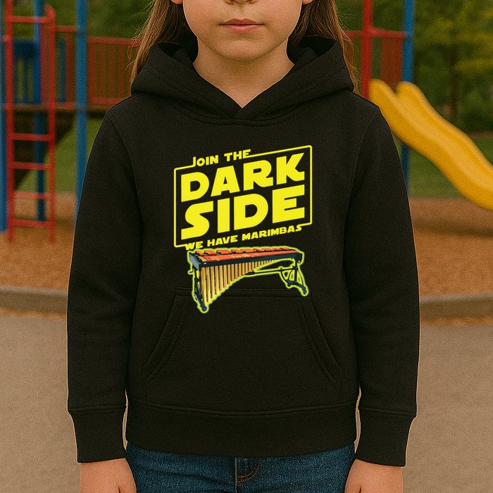 Join The Dark Side Marimba Player Kids Hoodie