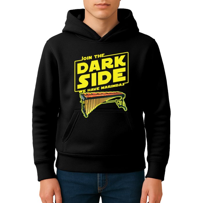 Join The Dark Side Marimba Player Kids Hoodie