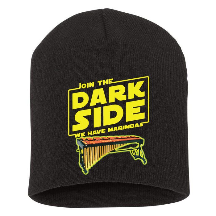 Join The Dark Side Marimba Player Short Acrylic Beanie