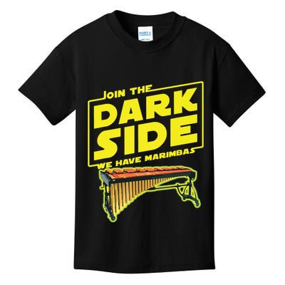 Join The Dark Side Marimba Player Kids T-Shirt