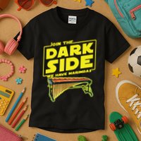 Join The Dark Side Marimba Player Kids T-Shirt