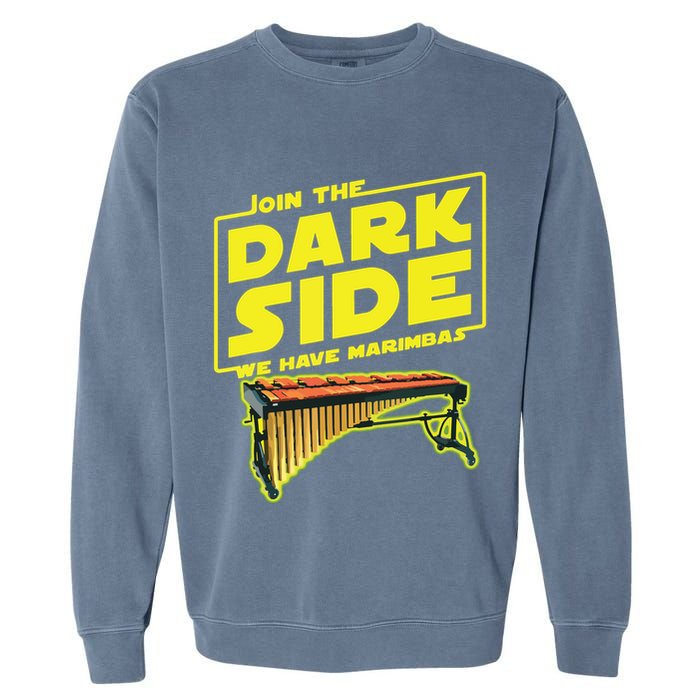 Join The Dark Side Marimba Player Garment-Dyed Sweatshirt