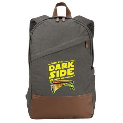 Join The Dark Side Marimba Player Cotton Canvas Backpack