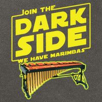 Join The Dark Side Marimba Player Cotton Canvas Backpack