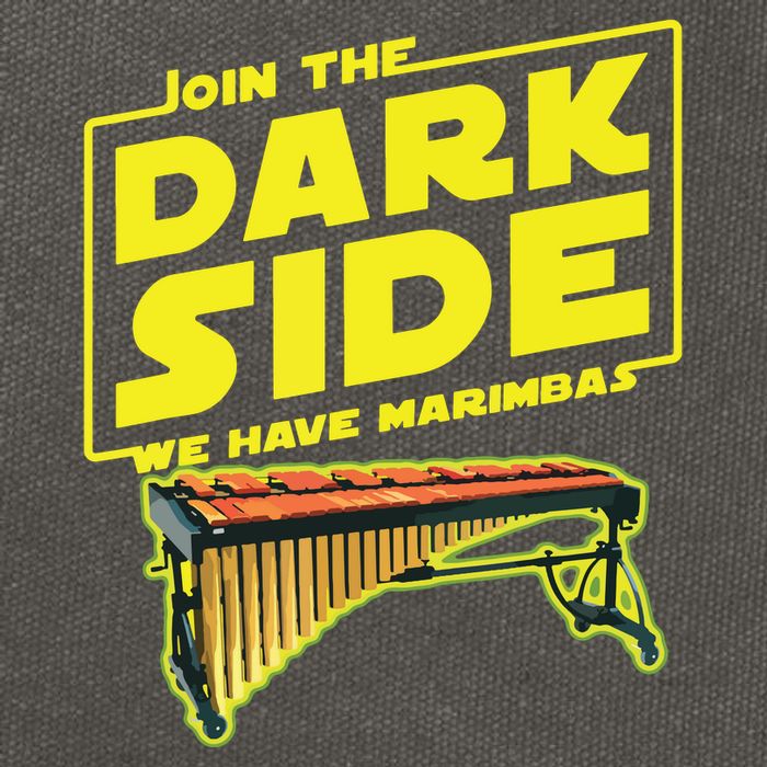 Join The Dark Side Marimba Player Cotton Canvas Backpack