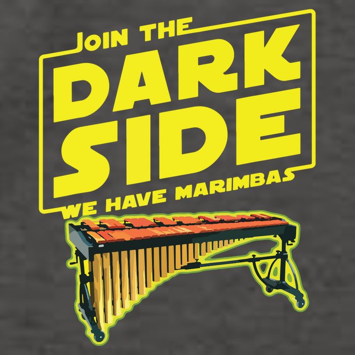 Join The Dark Side Marimba Player Vector Backpack