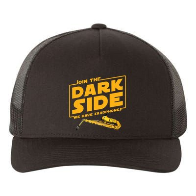 Join The Dark Side Saxophone Player Yupoong Adult 5-Panel Trucker Hat