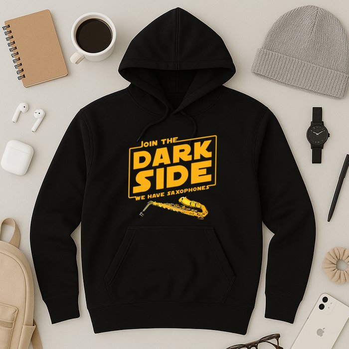 Join The Dark Side Saxophone Player Hoodie