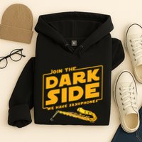Join The Dark Side Saxophone Player Hoodie