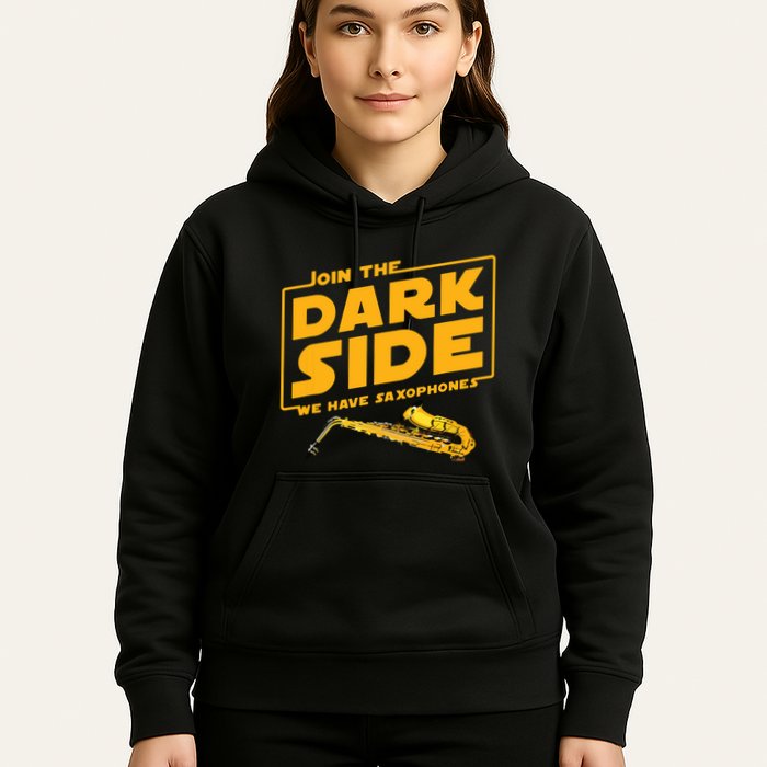 Join The Dark Side Saxophone Player Hoodie