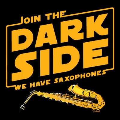 Join The Dark Side Saxophone Player T-Shirt