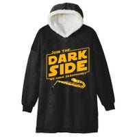 Join The Dark Side Saxophone Player Hooded Wearable Blanket