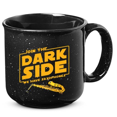 Join The Dark Side Saxophone Player 15oz Campfire Ceramic Mug