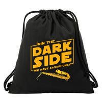Join The Dark Side Saxophone Player Drawstring Bag