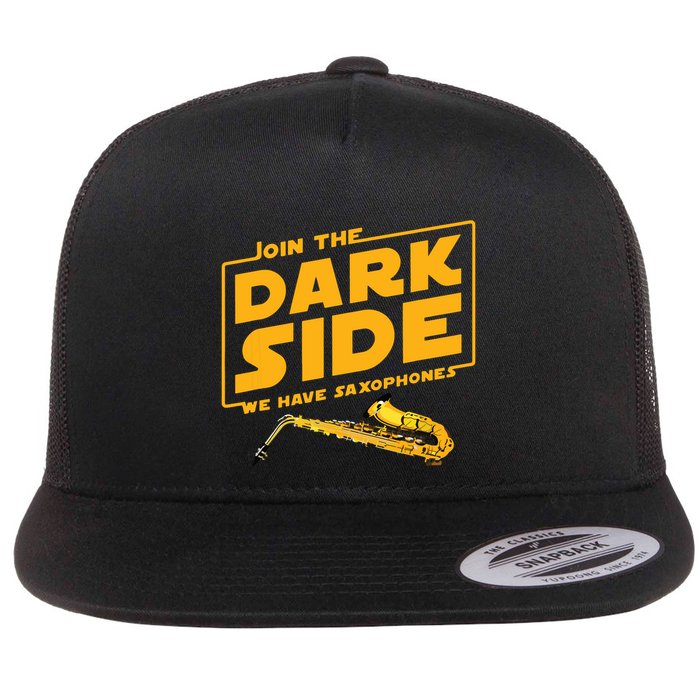 Join The Dark Side Saxophone Player Flatbill Hat