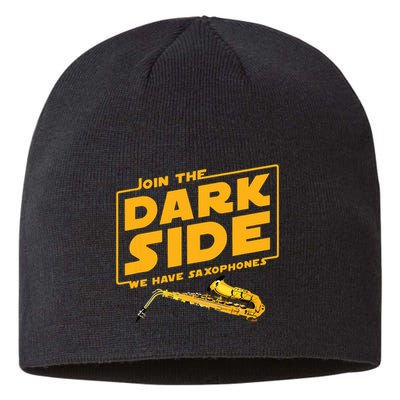 Join The Dark Side Saxophone Player Sustainable Beanie