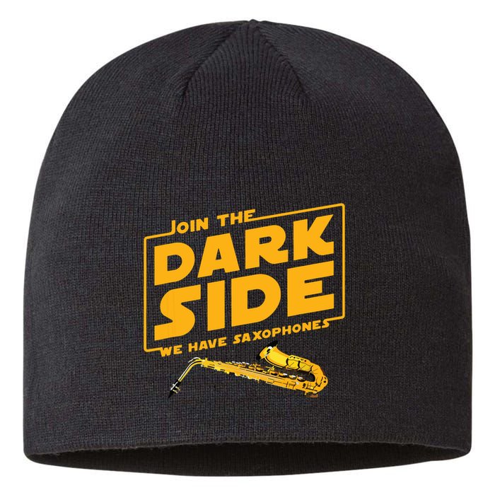 Join The Dark Side Saxophone Player Sustainable Beanie
