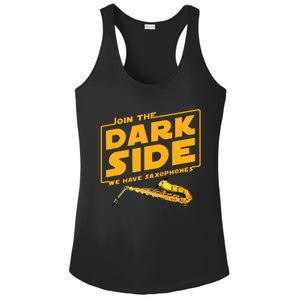 Join The Dark Side Saxophone Player Ladies PosiCharge Competitor Racerback Tank