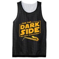 Join The Dark Side Saxophone Player Mesh Reversible Basketball Jersey Tank