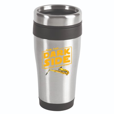 Join The Dark Side Saxophone Player 16oz Travel Tumbler