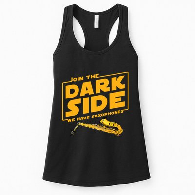 Join The Dark Side Saxophone Player Womens Tank Top