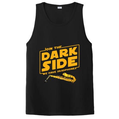 Join The Dark Side Saxophone Player PosiCharge Competitor Tank