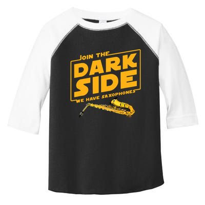 Join The Dark Side Saxophone Player Toddler Fine Jersey T-Shirt