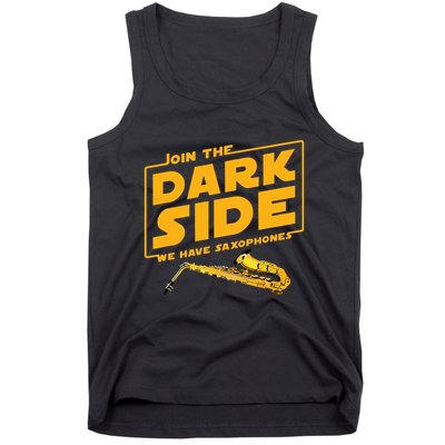 Join The Dark Side Saxophone Player Tank Top