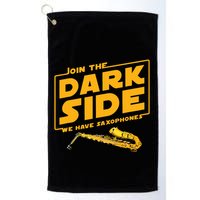 Join The Dark Side Saxophone Player Golf Towel