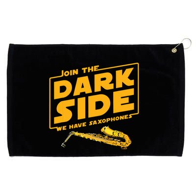 Join The Dark Side Saxophone Player Grommeted Golf Towel