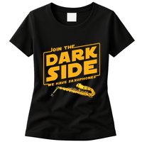 Join The Dark Side Saxophone Player Womens T-Shirt