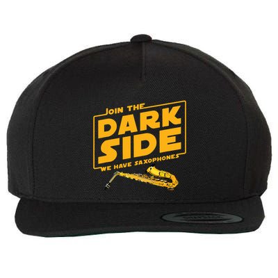 Join The Dark Side Saxophone Player Wool Snapback Cap