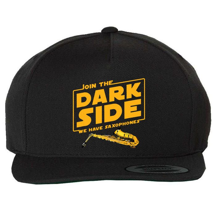 Join The Dark Side Saxophone Player Wool Snapback Cap