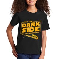 Join The Dark Side Saxophone Player Kids T-Shirt
