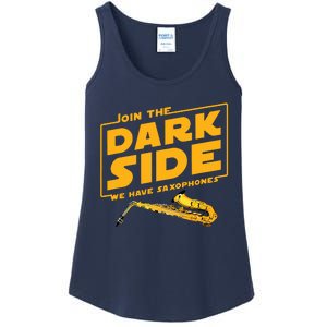 Join The Dark Side Saxophone Player Ladies Essential Tank