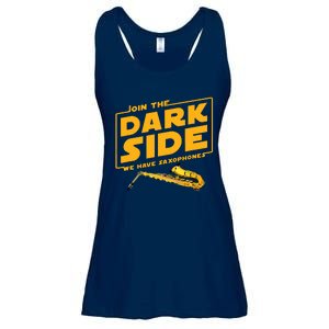 Join The Dark Side Saxophone Player Ladies Essential Flowy Tank