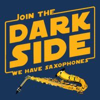 Join The Dark Side Saxophone Player Infant Baby Jersey Bodysuit