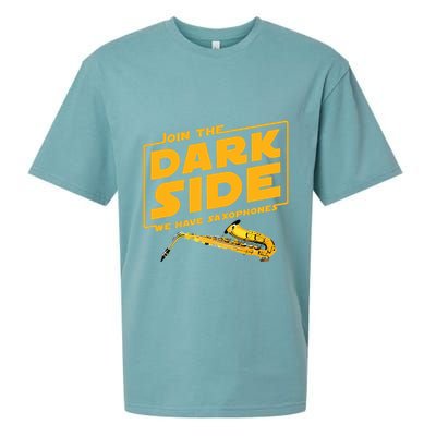 Join The Dark Side Saxophone Player Sueded Cloud Jersey T-Shirt