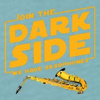 Join The Dark Side Saxophone Player Sueded Cloud Jersey T-Shirt