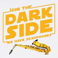 Join The Dark Side Saxophone Player Garment-Dyed Sweatshirt
