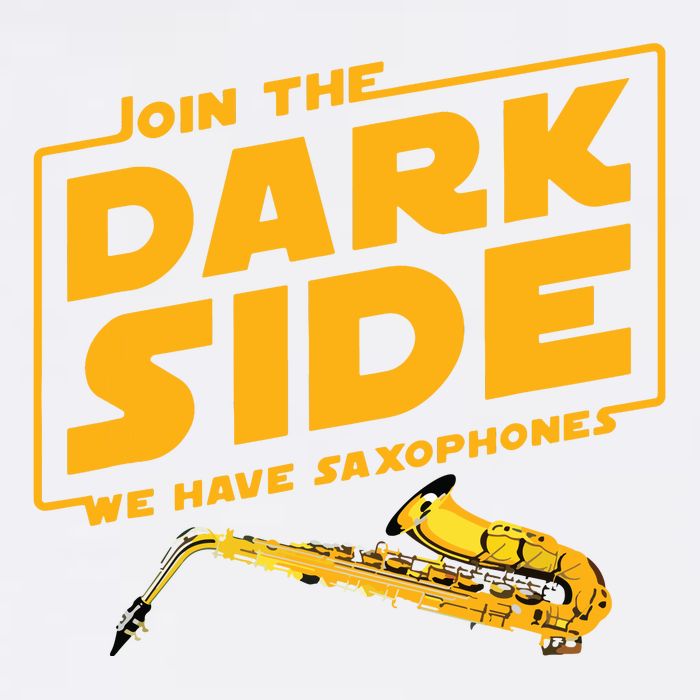 Join The Dark Side Saxophone Player Garment-Dyed Sweatshirt