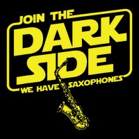 Join The Dark Side We Have Saxophones Saxophonist Jazz 7-Panel Snapback Hat