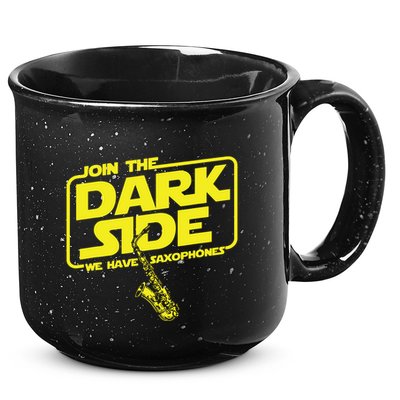 Join The Dark Side We Have Saxophones Saxophonist Jazz 15oz Campfire Ceramic Mug