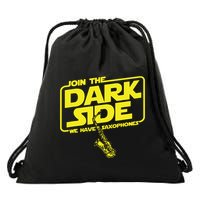 Join The Dark Side We Have Saxophones Saxophonist Jazz Drawstring Bag