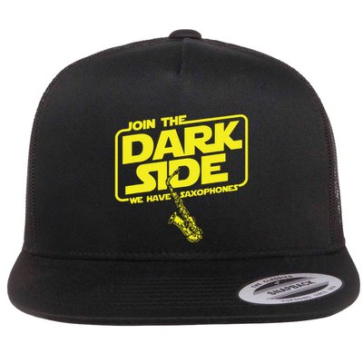 Join The Dark Side We Have Saxophones Saxophonist Jazz Flatbill Hat