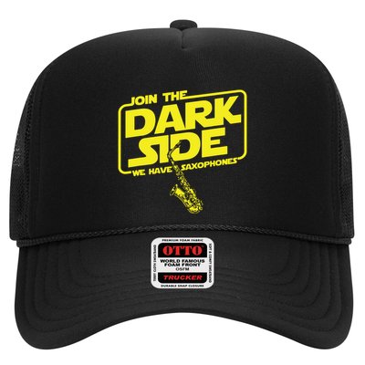 Join The Dark Side We Have Saxophones Saxophonist Jazz Trucker Hat